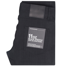 Load image into Gallery viewer, Unbranded - Straight Fit - 11oz Solid Black Selvedge