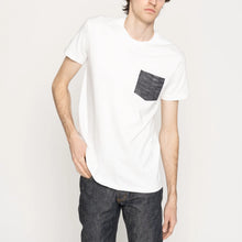 Load image into Gallery viewer, Naked & Famous - Pocket Tee - Slub Sashiko Denim