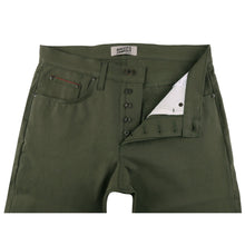 Load image into Gallery viewer, Naked & Famous - Easy Guy - Army Green Duck Selvedge