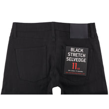 Load image into Gallery viewer, Unbranded Tight Fit - 11oz Solid Black Stretch Selvedge