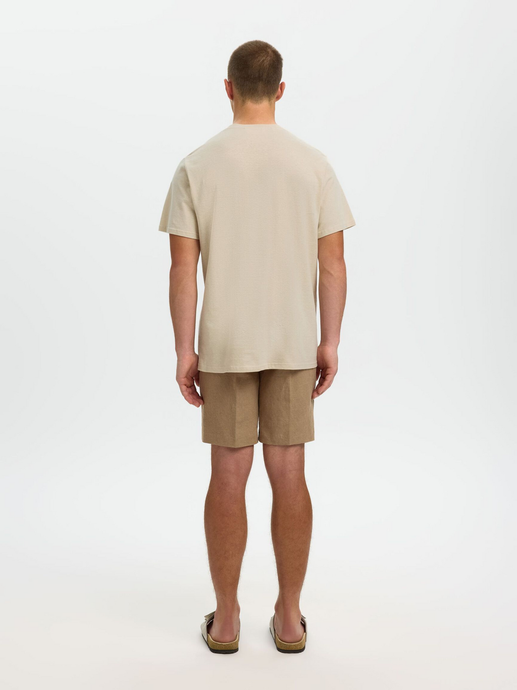 Selected - Adam Linen Blend Tee