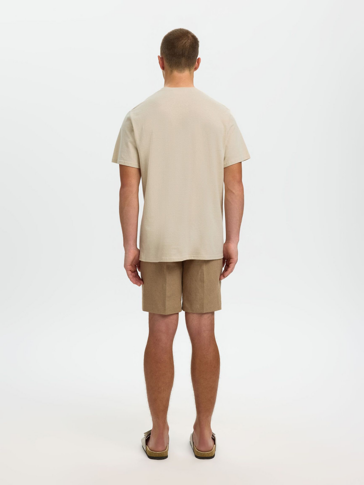 Selected - Adam Linen Blend Tee