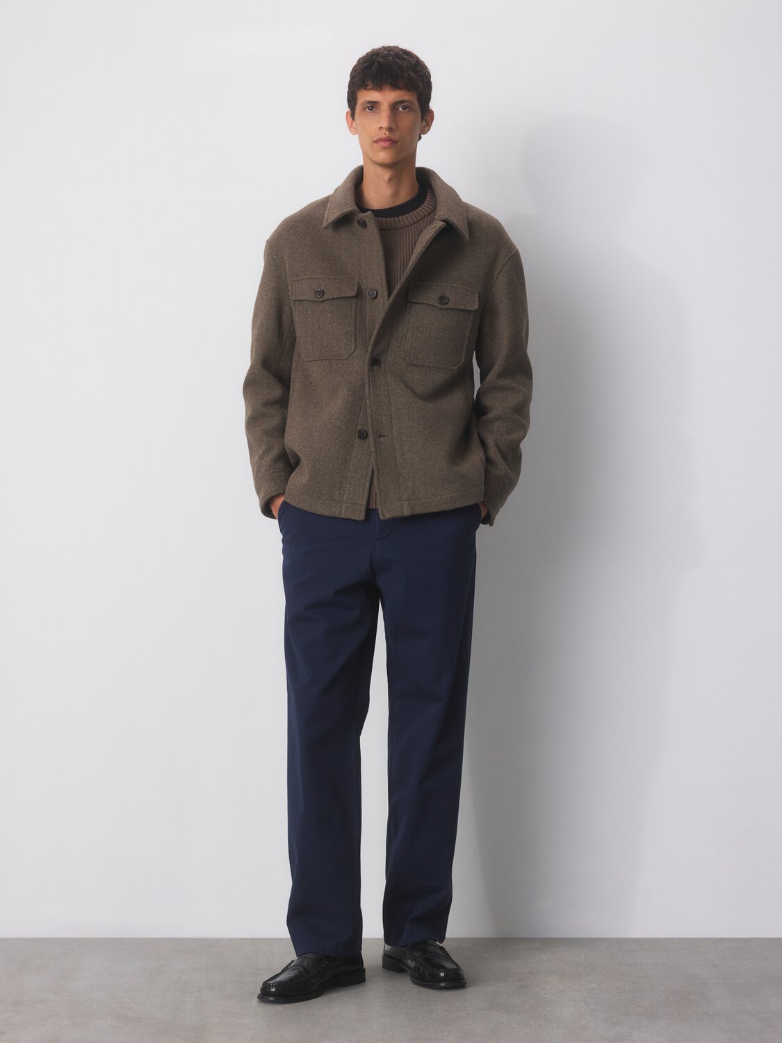 Selected - Mitch Wool Blend Shacket
