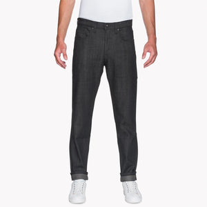 Naked & Famous - Easy Guy - Black X Grey Stretch Selvedge