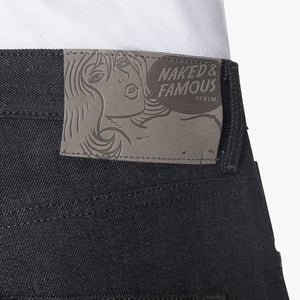 Naked & Famous - Easy Guy - Black X Grey Stretch Selvedge