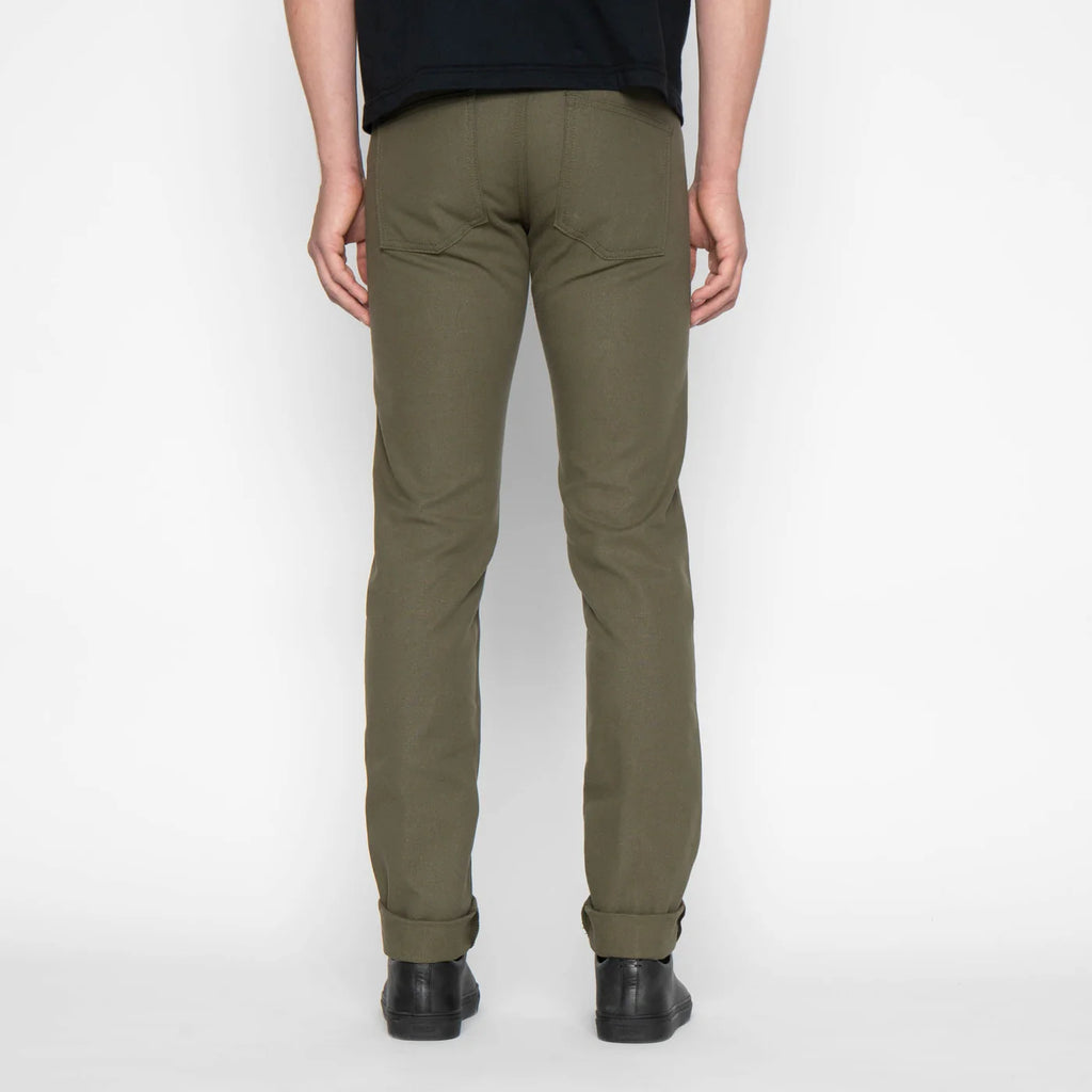 Naked & Famous Denim - Super Guy - Army Green Duck Canvas