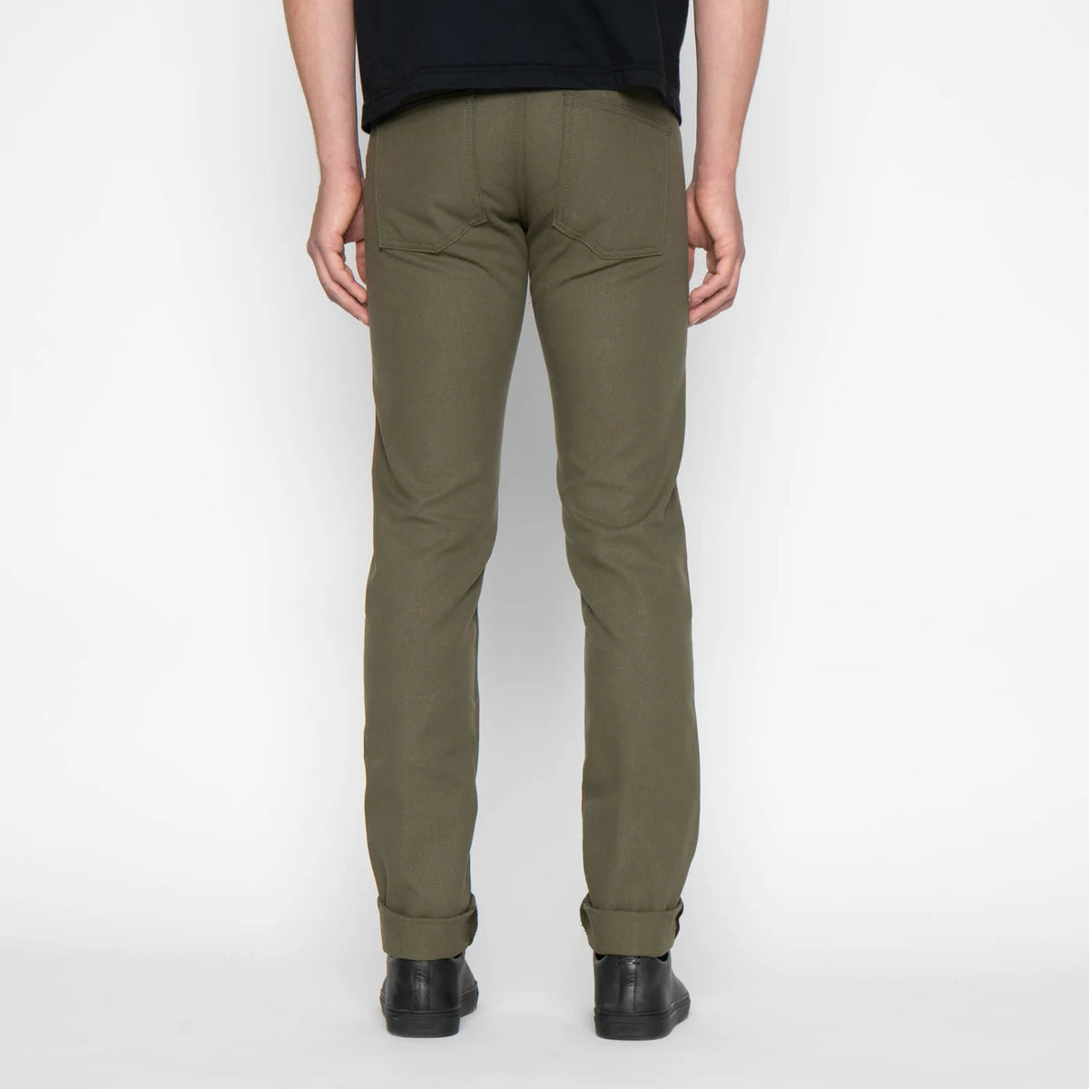 Naked & Famous Denim - Super Guy - Army Green Duck Canvas