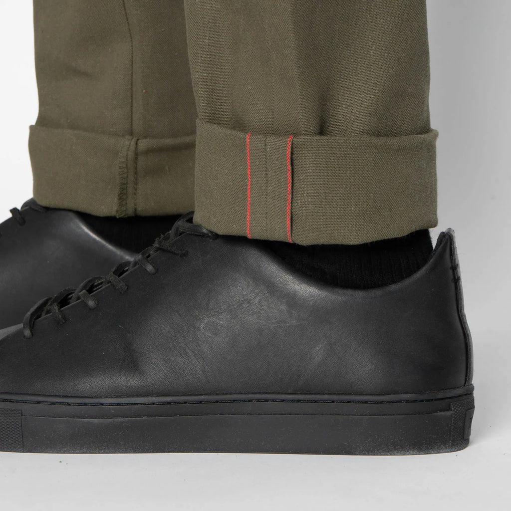 Naked & Famous Denim - Super Guy - Army Green Duck Canvas