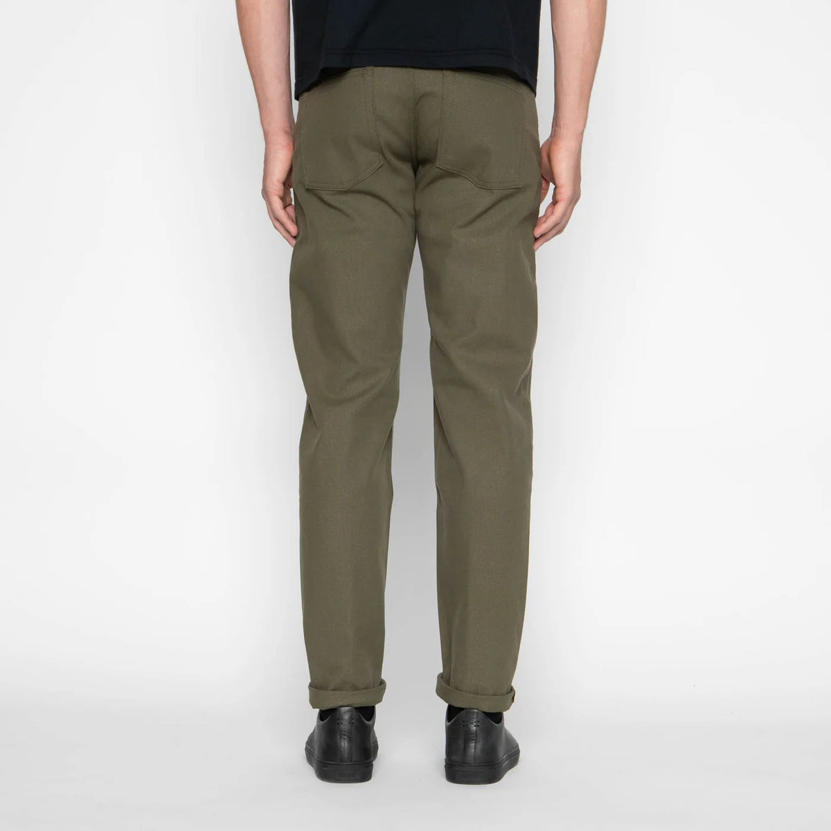 Naked & Famous Denim - Easy Guy - Army Green Duck Selvedge