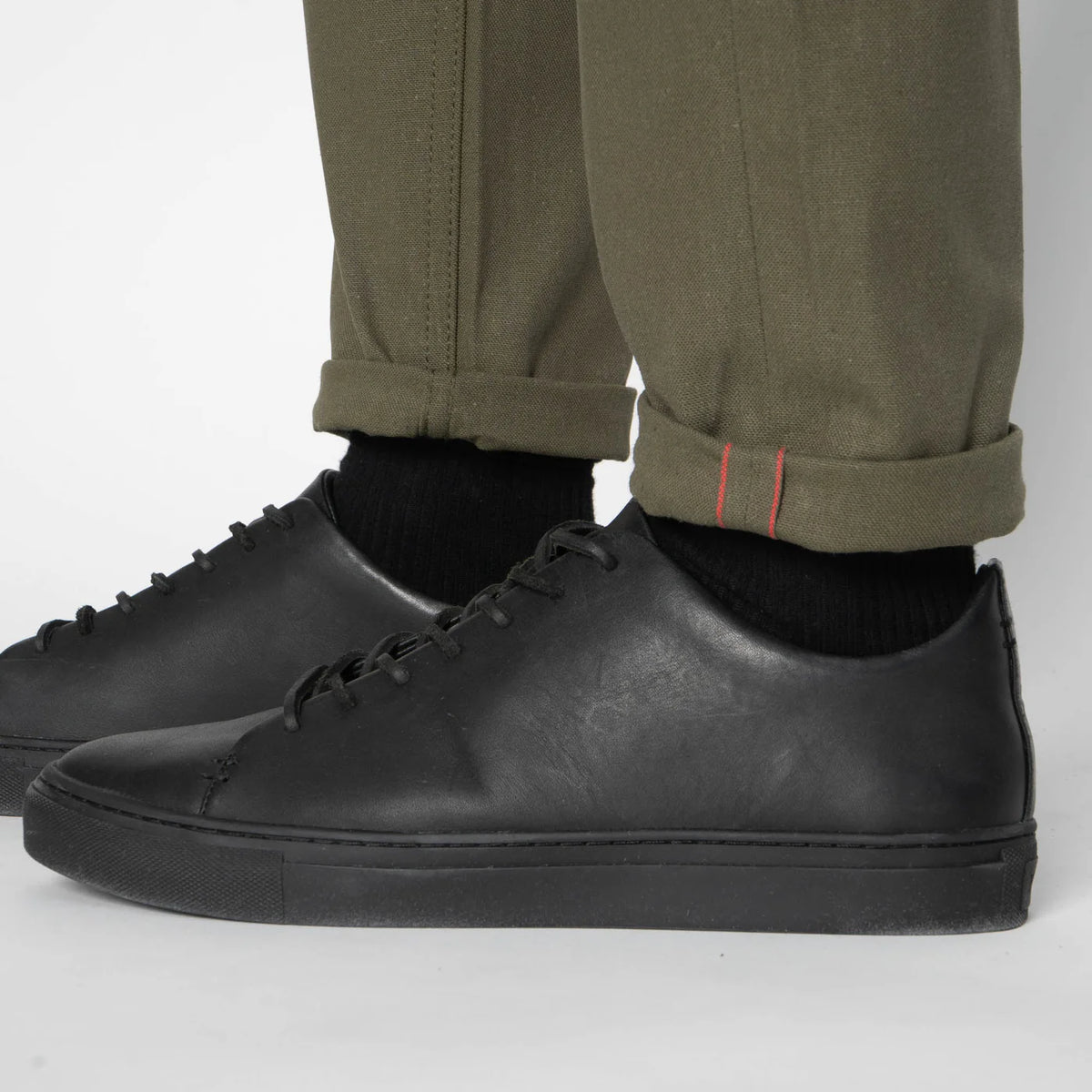 Naked & Famous Denim - Easy Guy - Army Green Duck Selvedge