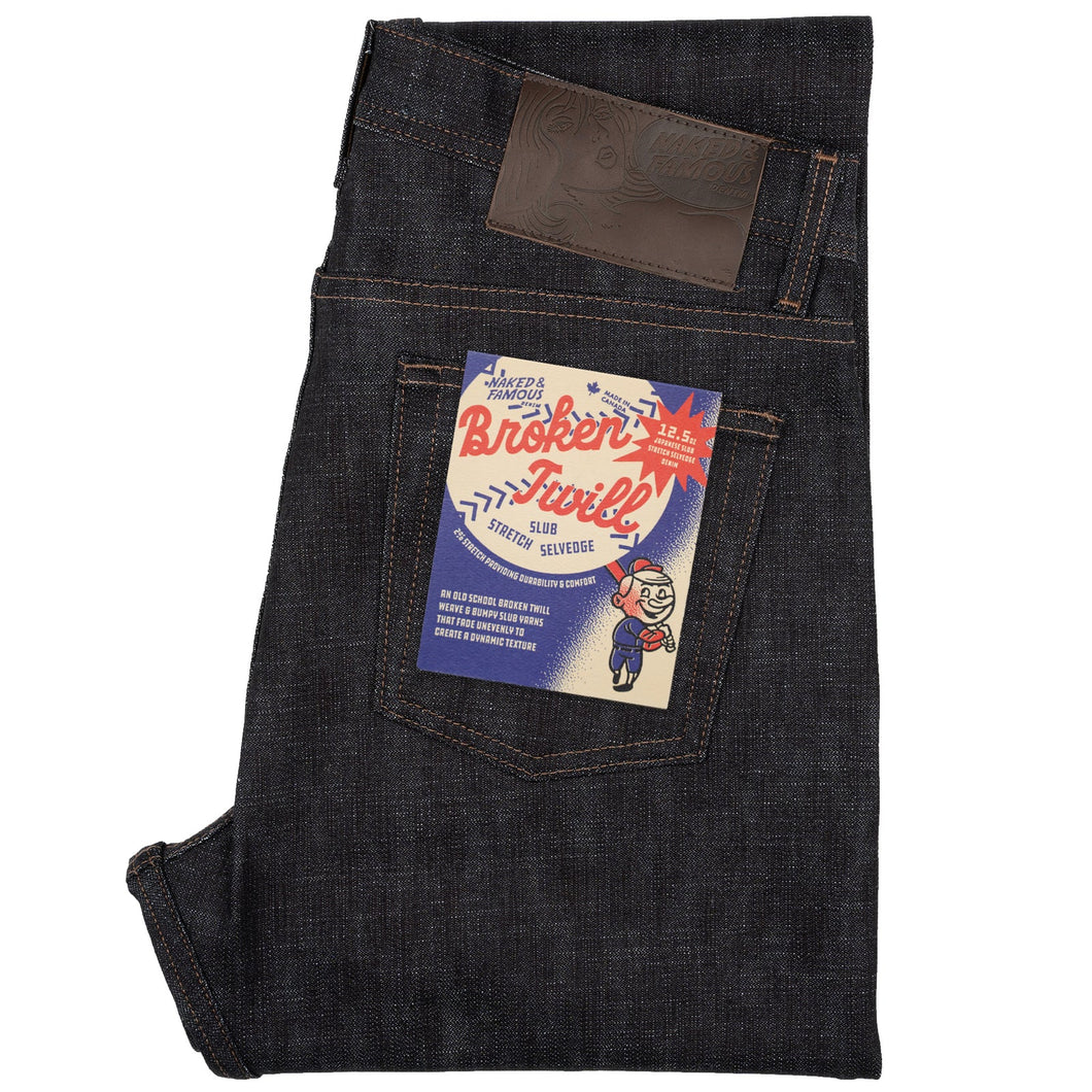 Naked & Famous - Weird Guy - Broken Twill Slub Stretch Selvedge