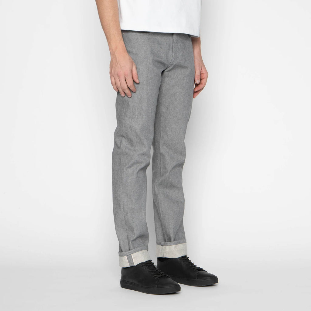 Naked and Famous denim - Weird Guy - Heather Grey Selvedge