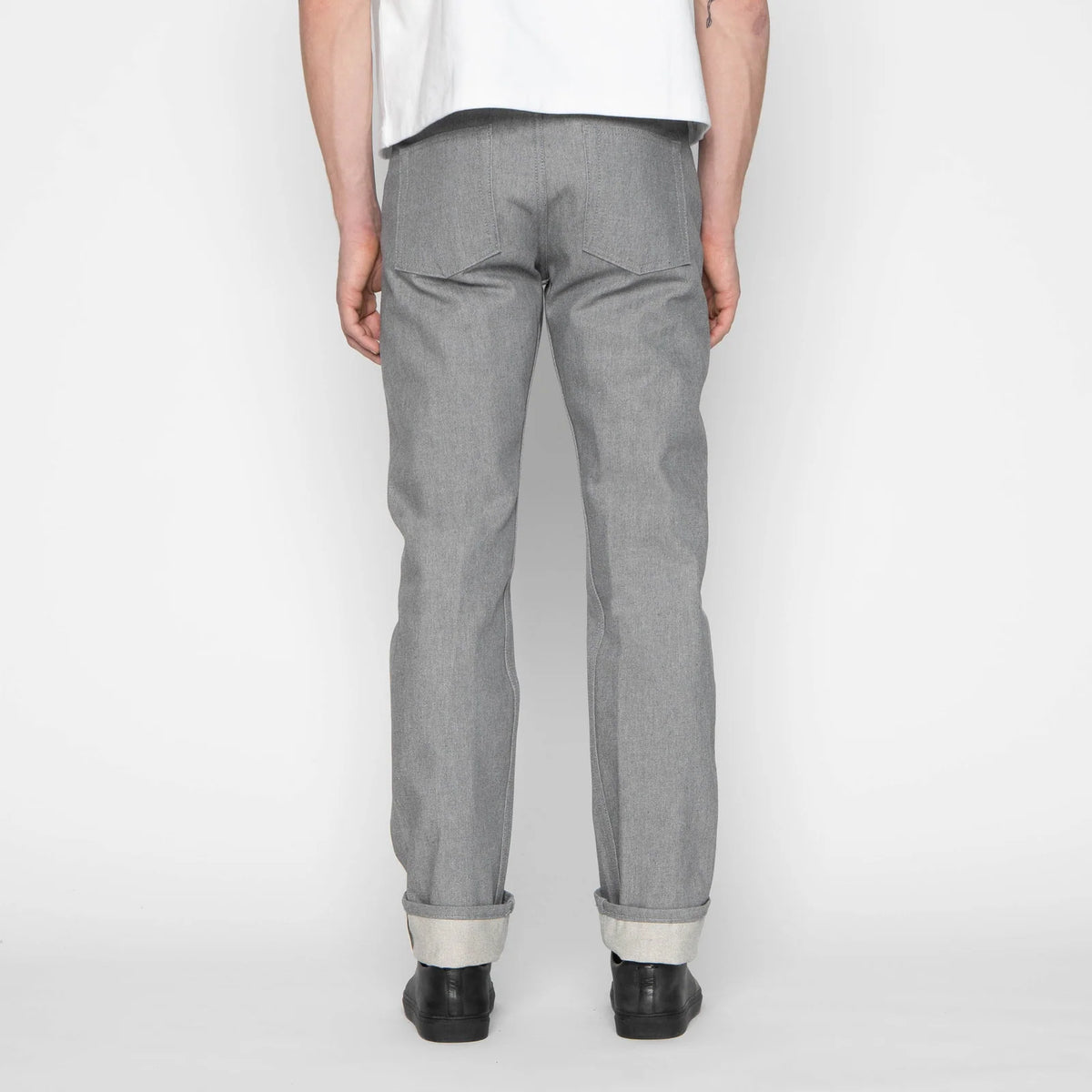 Naked and Famous denim - Weird Guy - Heather Grey Selvedge