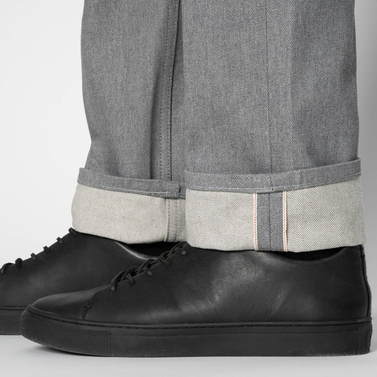 Naked and Famous denim - Weird Guy - Heather Grey Selvedge
