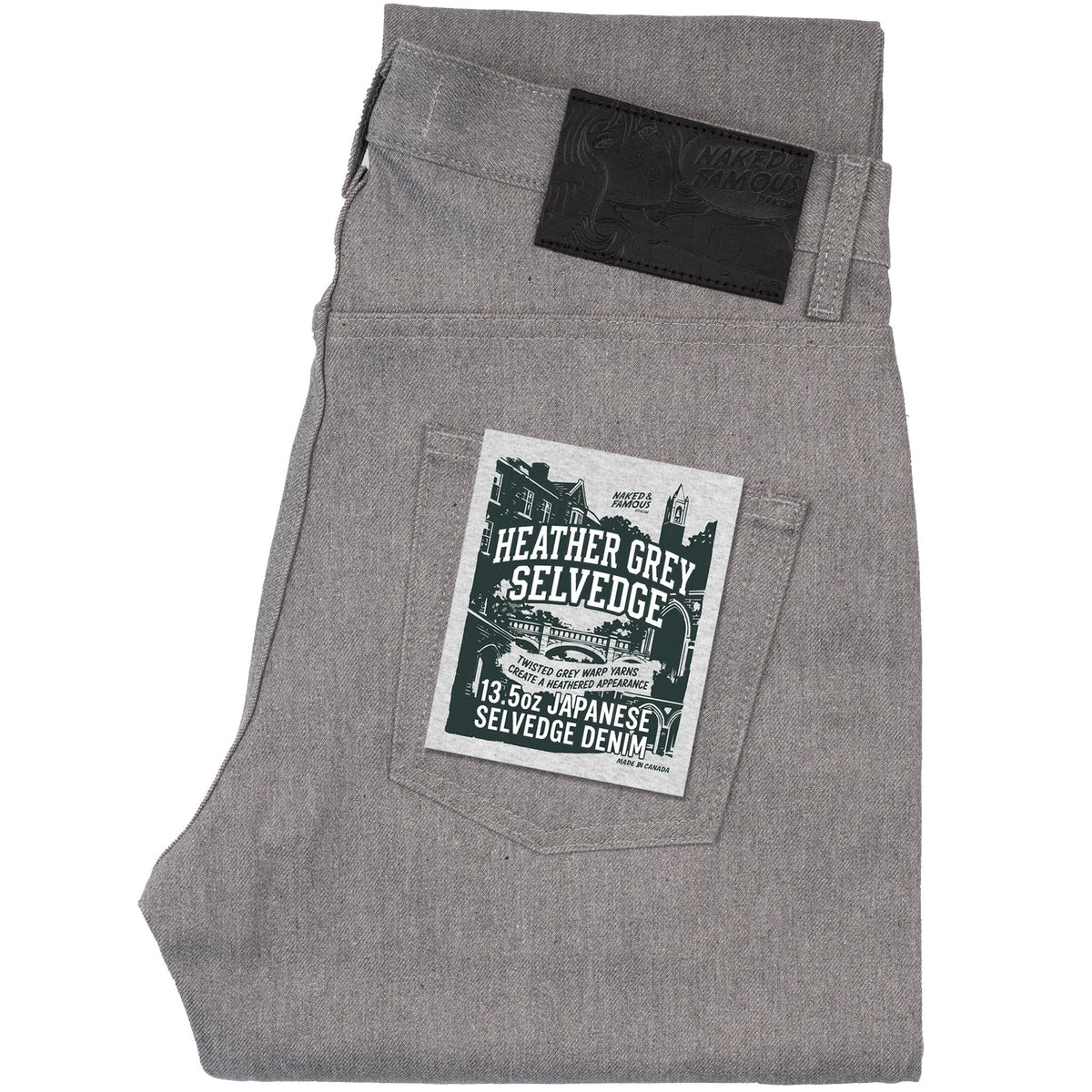 Naked and Famous Denim - Easy Guy - Heather Grey Selvedge