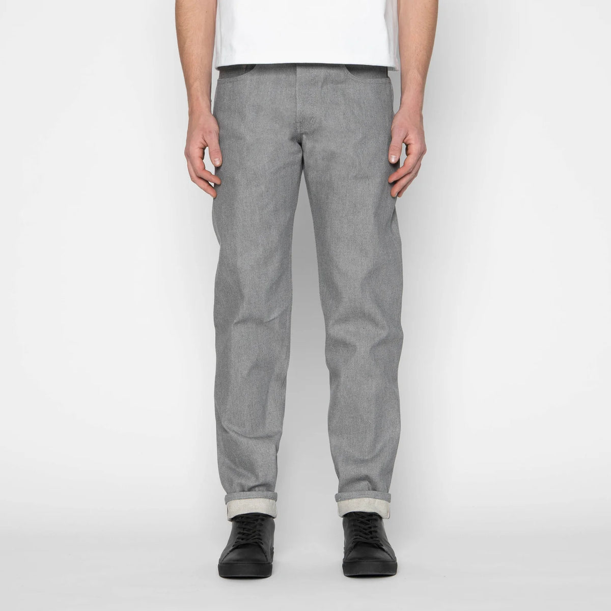 Naked and Famous Denim - Easy Guy - Heather Grey Selvedge