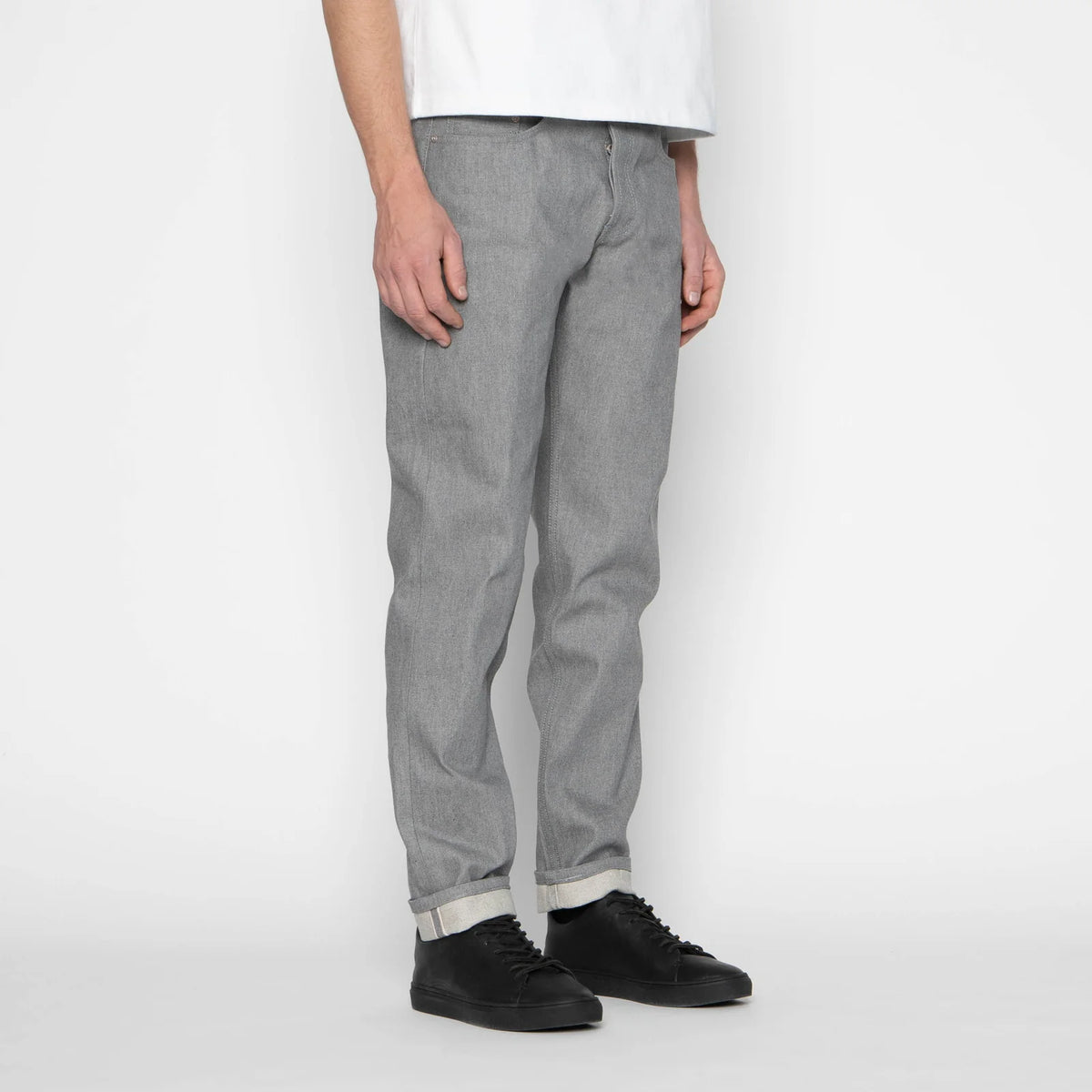Naked and Famous Denim - Easy Guy - Heather Grey Selvedge