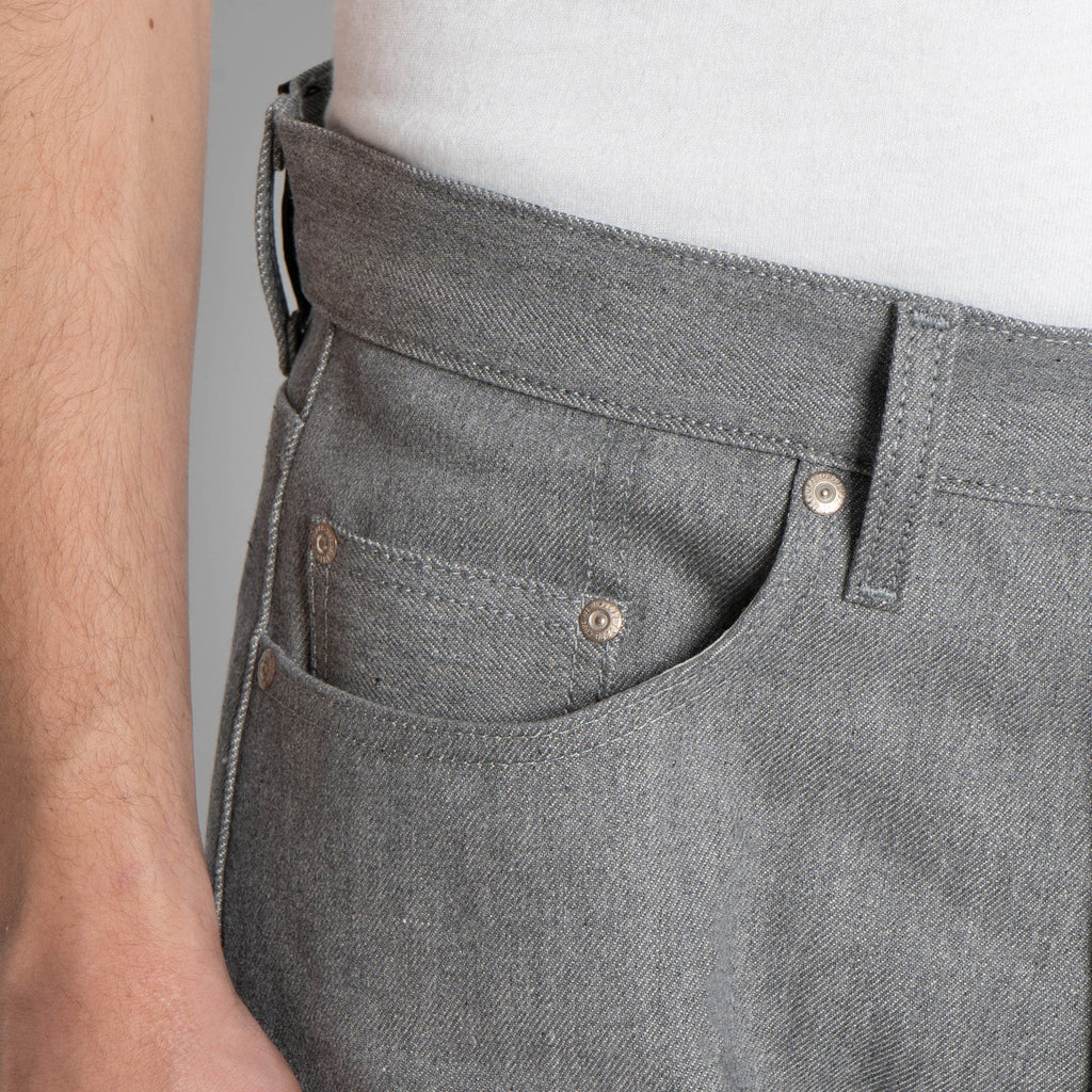 Naked and Famous Denim - Easy Guy - Heather Grey Selvedge