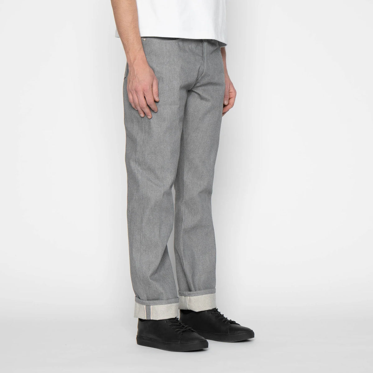 Naked and Famous Denim - True Guy - Heather Grey Selvedge