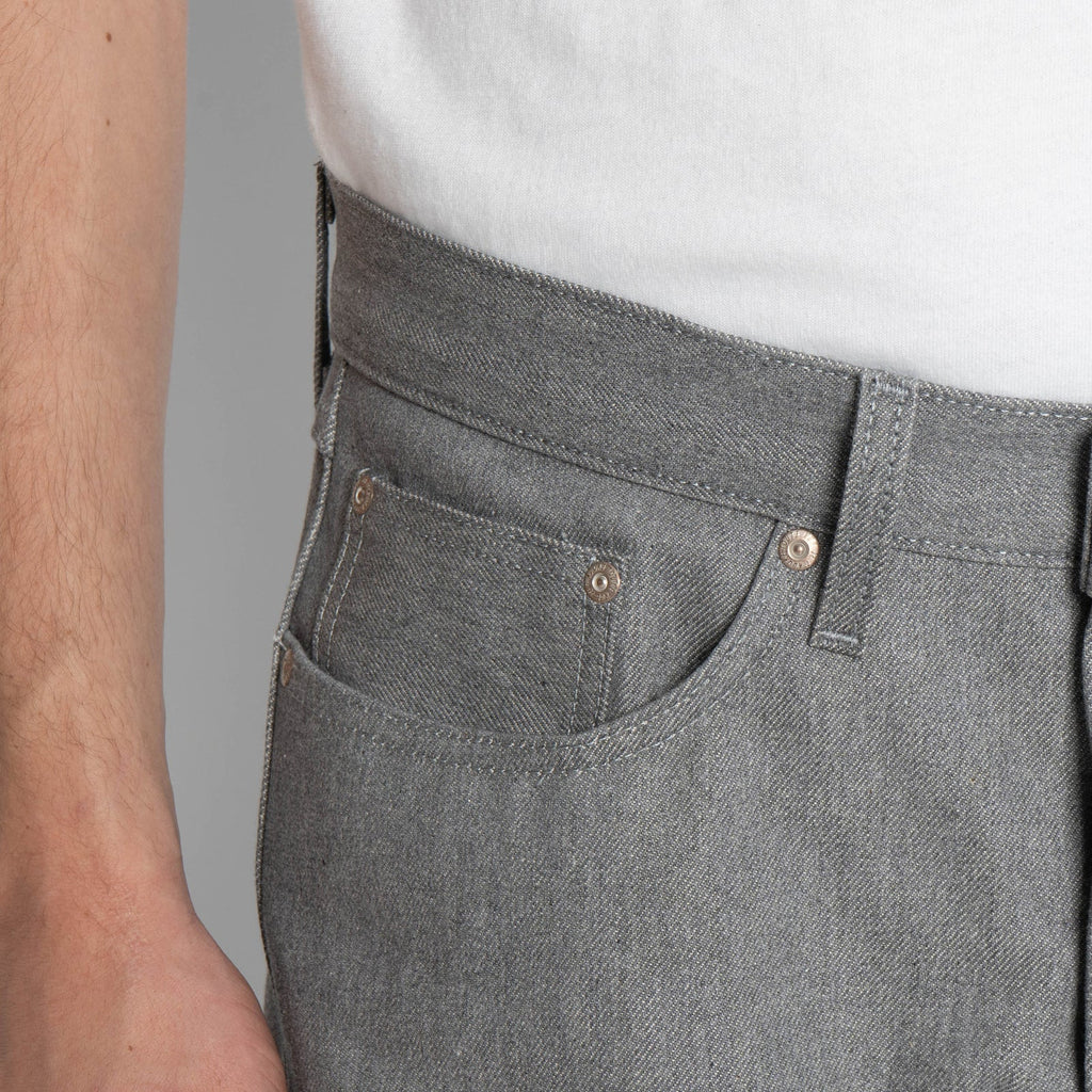 Naked and Famous Denim - True Guy - Heather Grey Selvedge