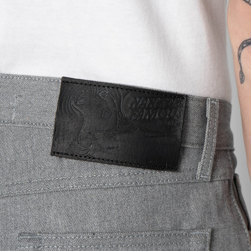 Naked and Famous Denim - True Guy - Heather Grey Selvedge