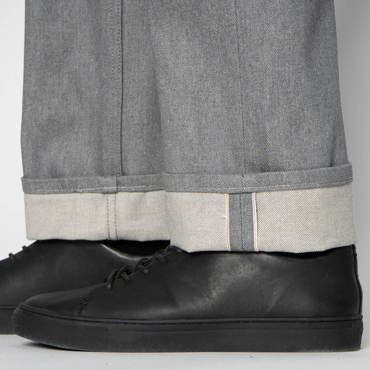 Naked and Famous Denim - True Guy - Heather Grey Selvedge