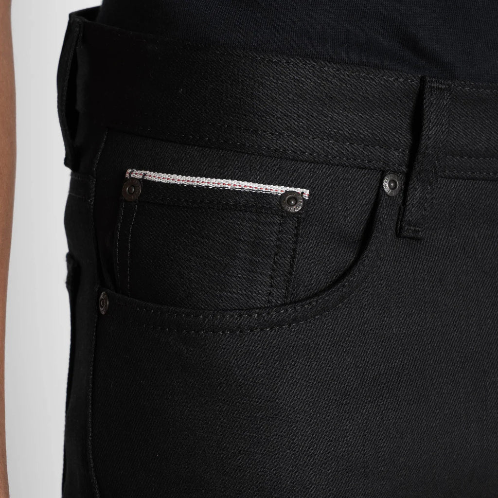 Naked & Famous Denim - Weird Guy - Black Cobra Stretch Selvedge