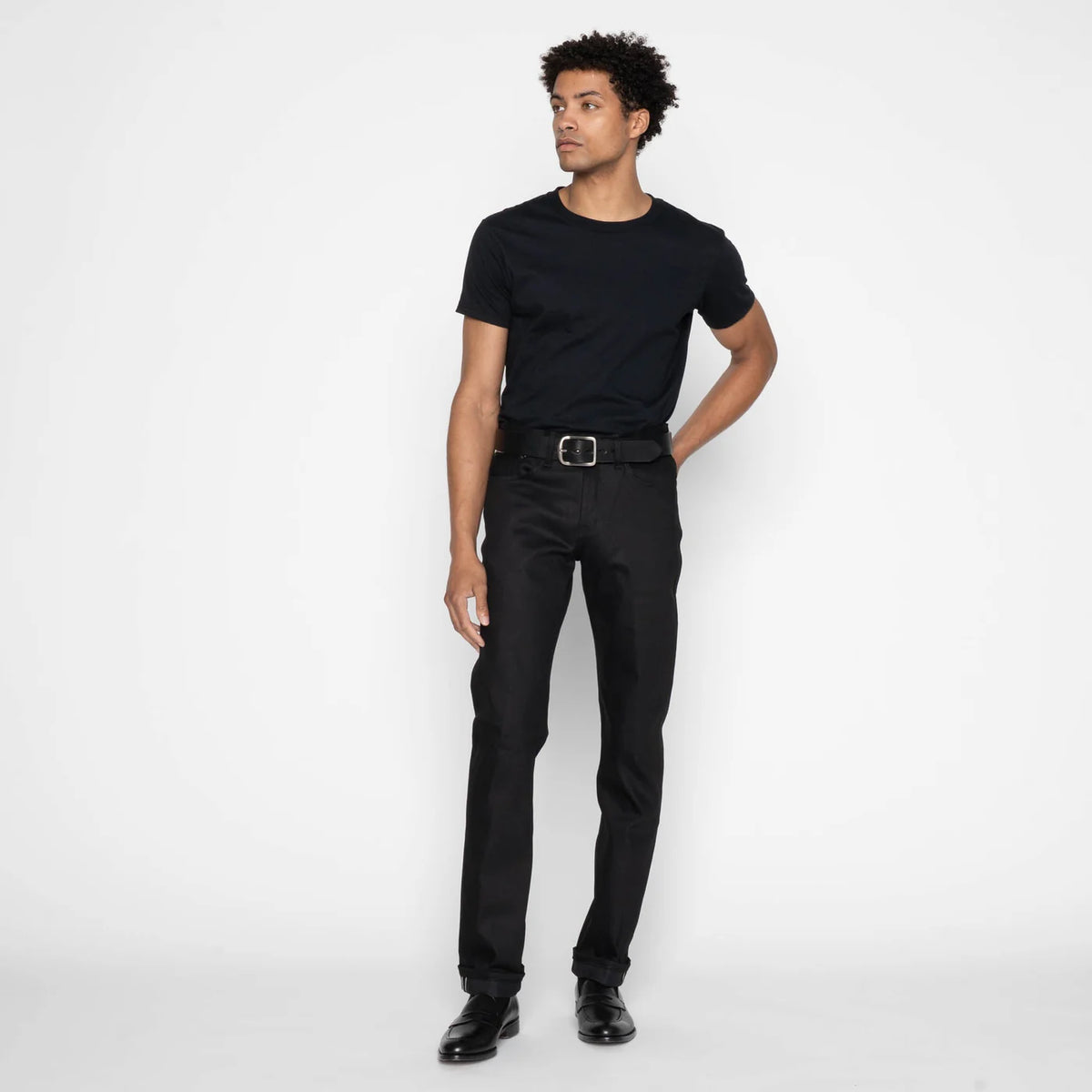 Naked & Famous Denim - Weird Guy - Black Cobra Stretch Selvedge