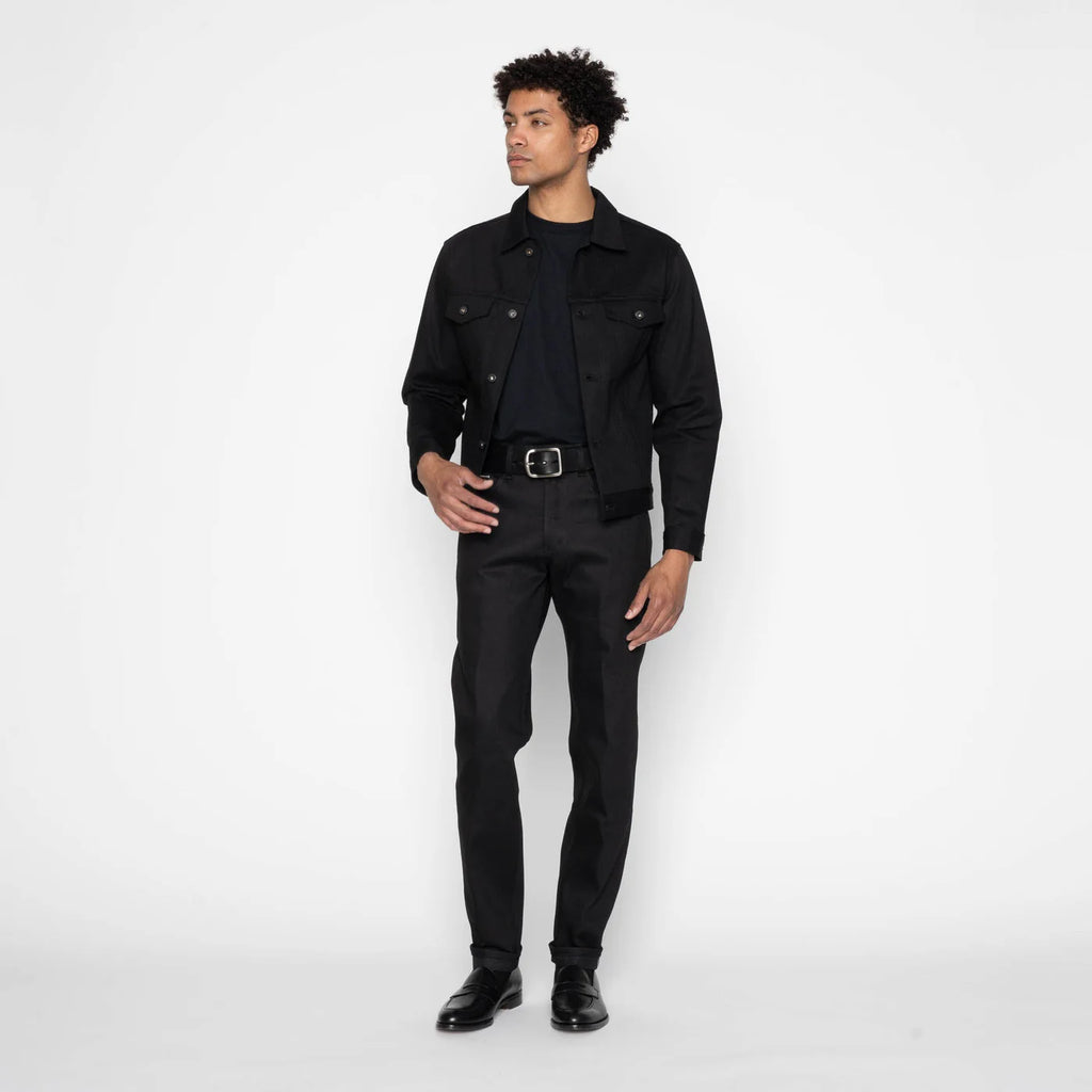 Naked & Famous Denim - Easy Guy - Black Cobra Stretch Selvedge