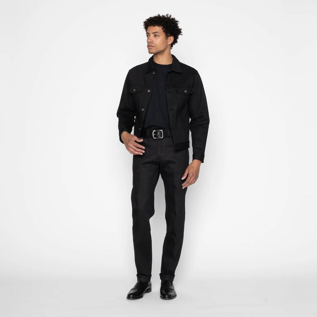Naked & Famous Denim - Easy Guy - Black Cobra Stretch Selvedge