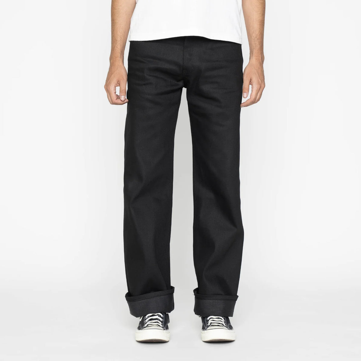 Naked & Famous Denim - Strong Guy - Black Cobra Stretch Selvedge