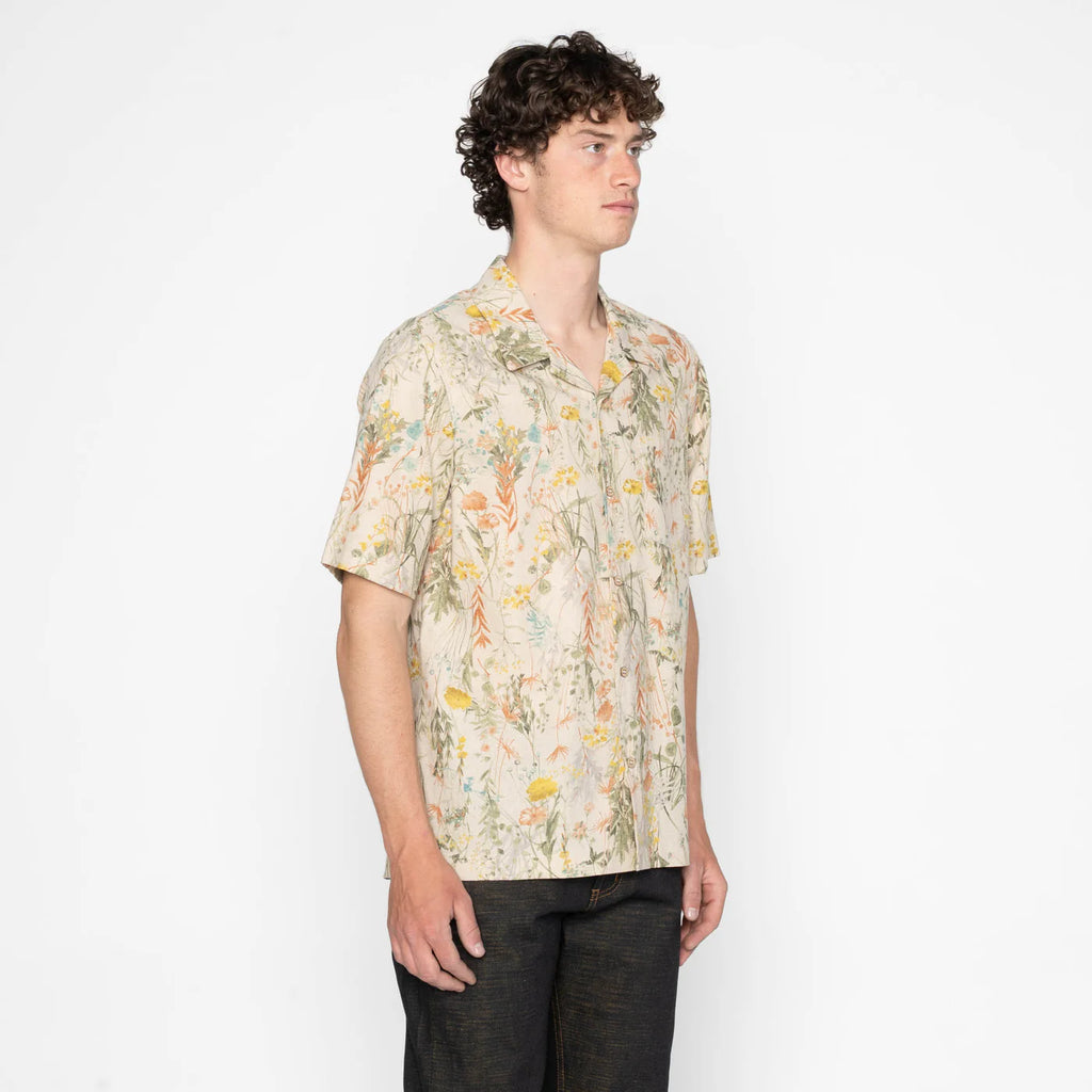 Naked & Famous - Aloha Shirt - Flowers Painting