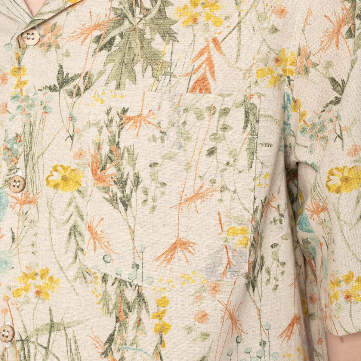 Naked & Famous - Aloha Shirt - Flowers Painting