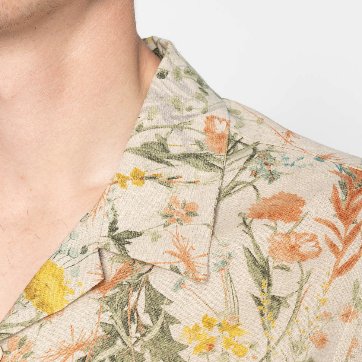 Naked & Famous - Aloha Shirt - Flowers Painting