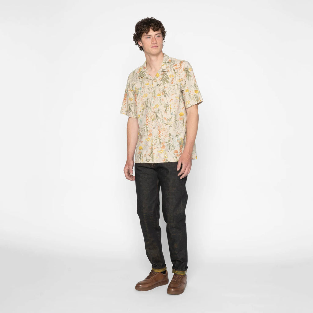 Naked & Famous - Aloha Shirt - Flowers Painting