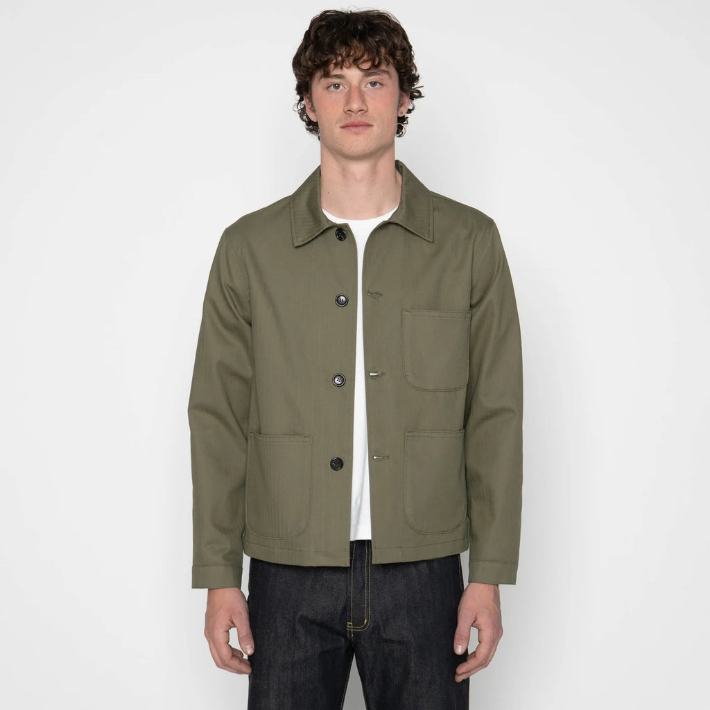 Naked and Famous Denim - Utility Jacket - 1940's Military Herringbone