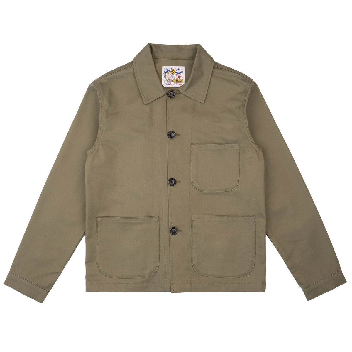 Naked and Famous Denim - Utility Jacket - 1940's Military Herringbone