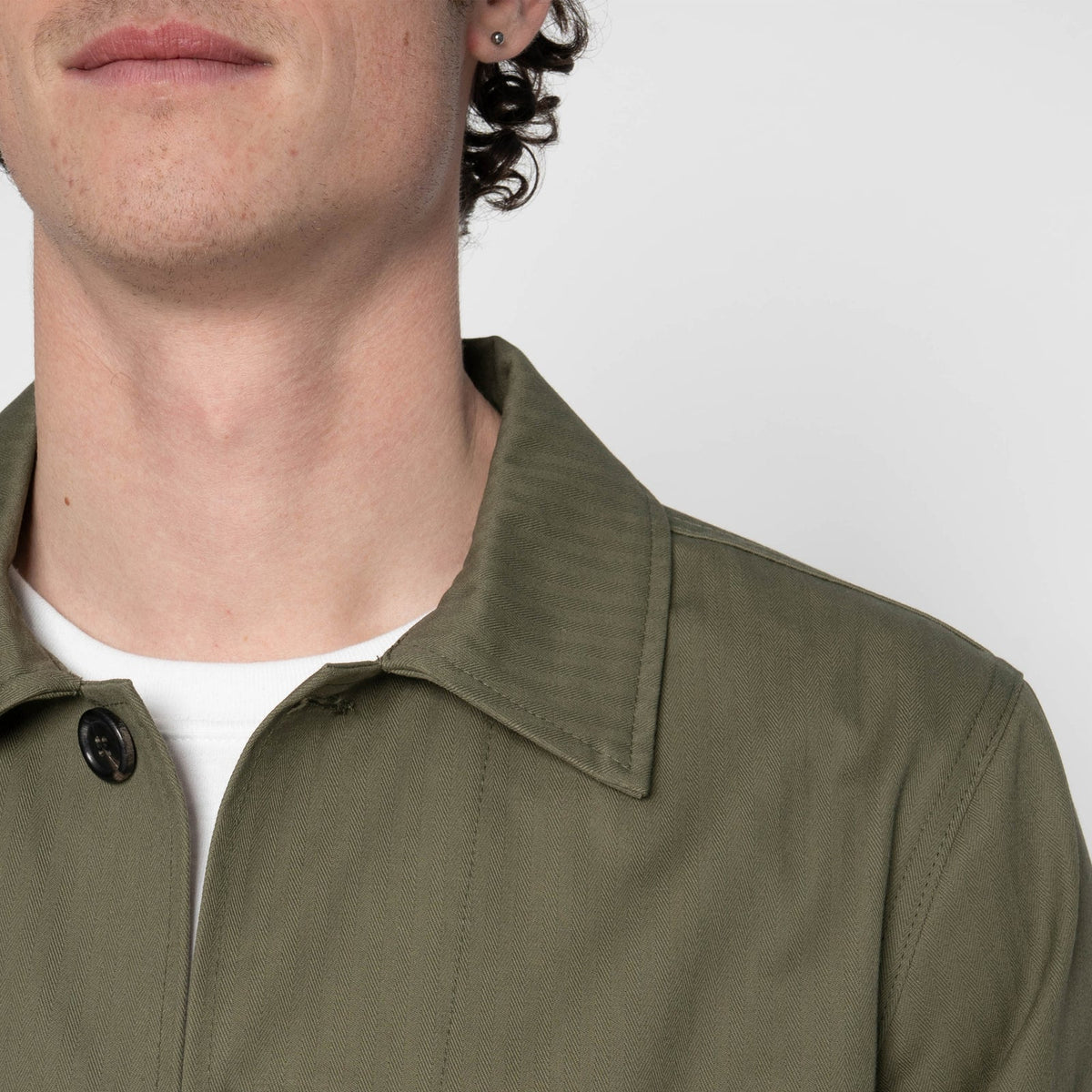 Naked and Famous Denim - Utility Jacket - 1940's Military Herringbone