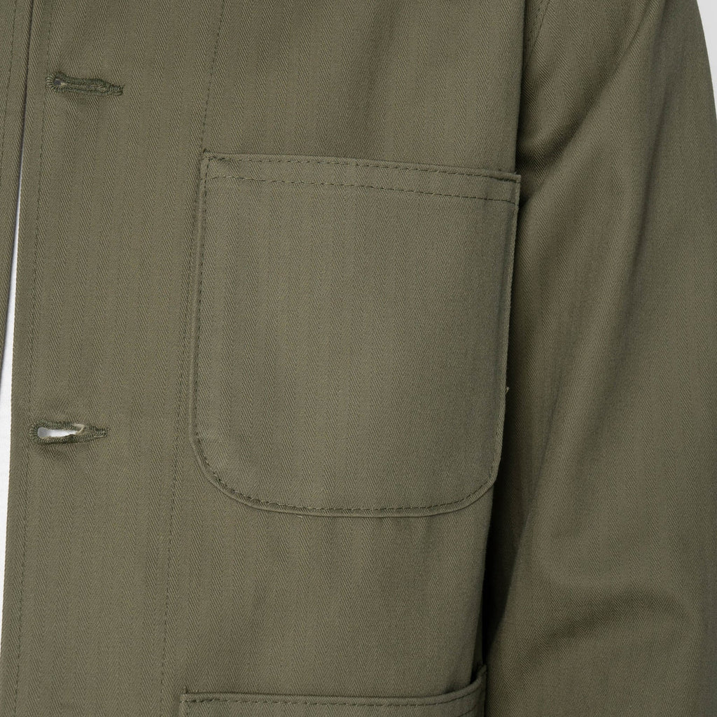 Naked and Famous Denim - Utility Jacket - 1940's Military Herringbone
