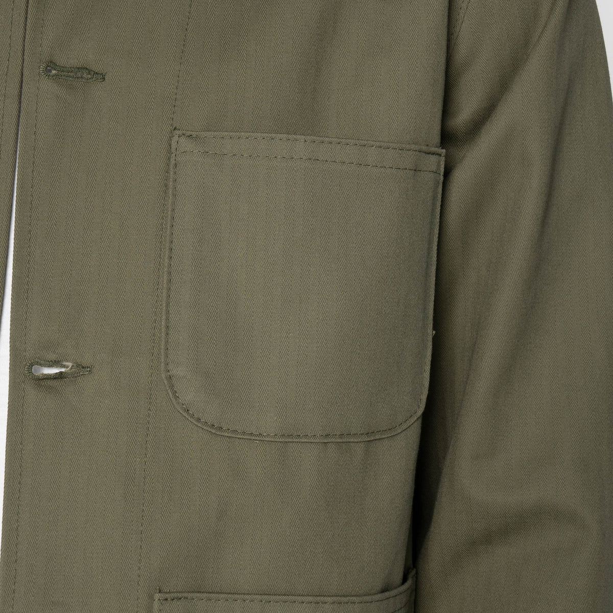 Naked and Famous Denim - Utility Jacket - 1940's Military Herringbone