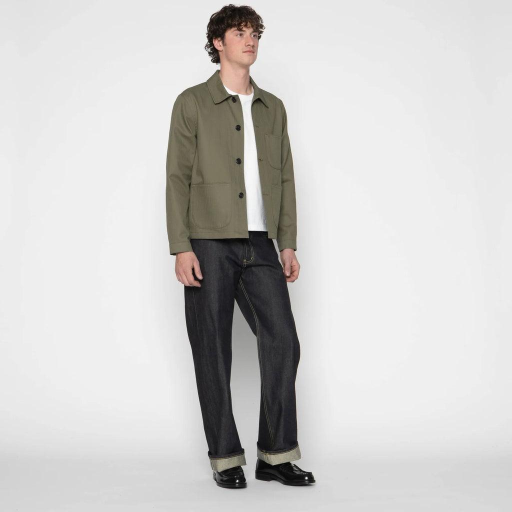 Naked and Famous Denim - Utility Jacket - 1940's Military Herringbone