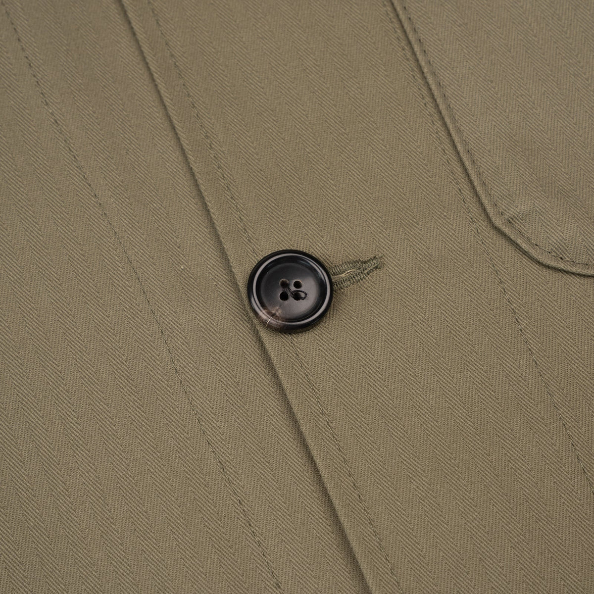 Naked and Famous Denim - Utility Jacket - 1940's Military Herringbone