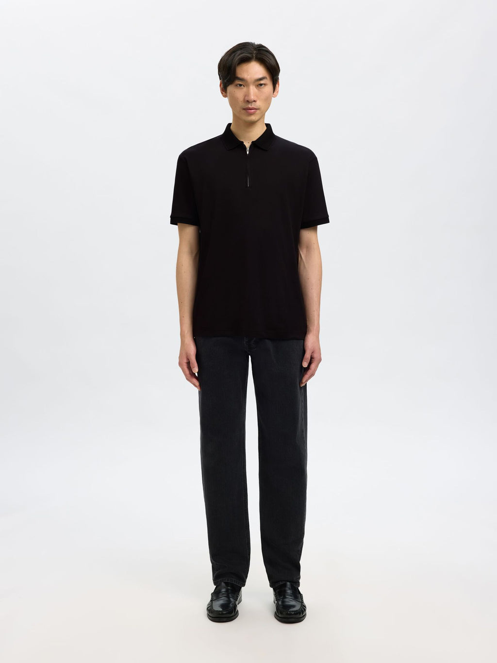 Selected - Fave Zip Polo Shirt