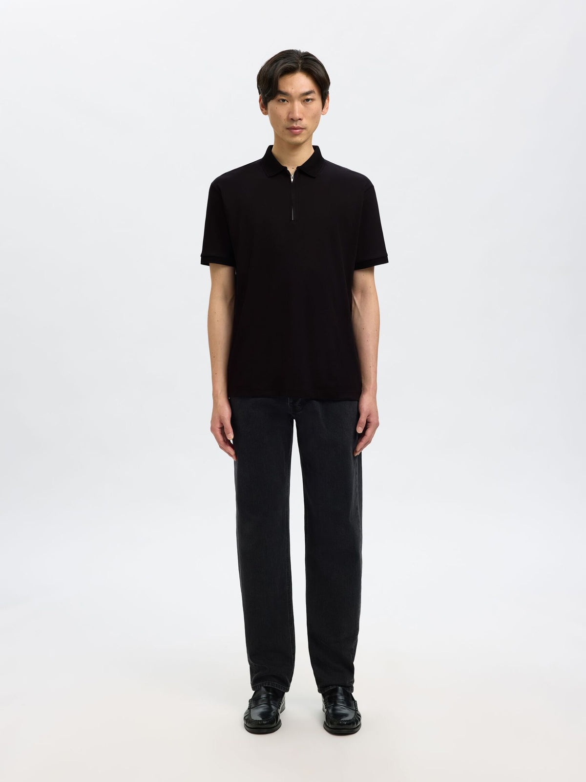 Selected - Fave Zip Polo Shirt