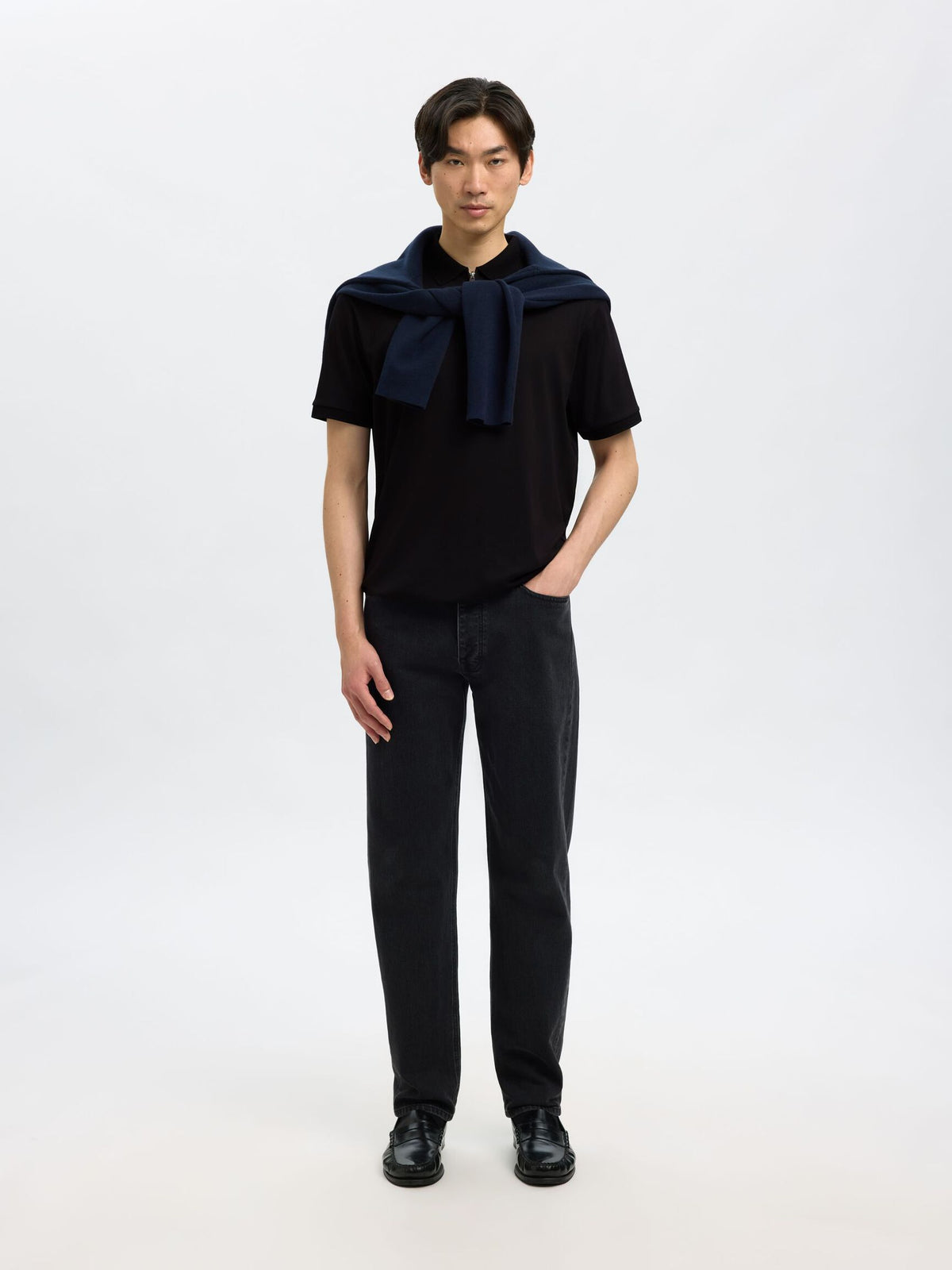 Selected - Fave Zip Polo Shirt