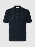 Selected - Mattis Cable Knit Polo