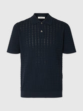 Load image into Gallery viewer, Selected - Mattis Cable Knit Polo