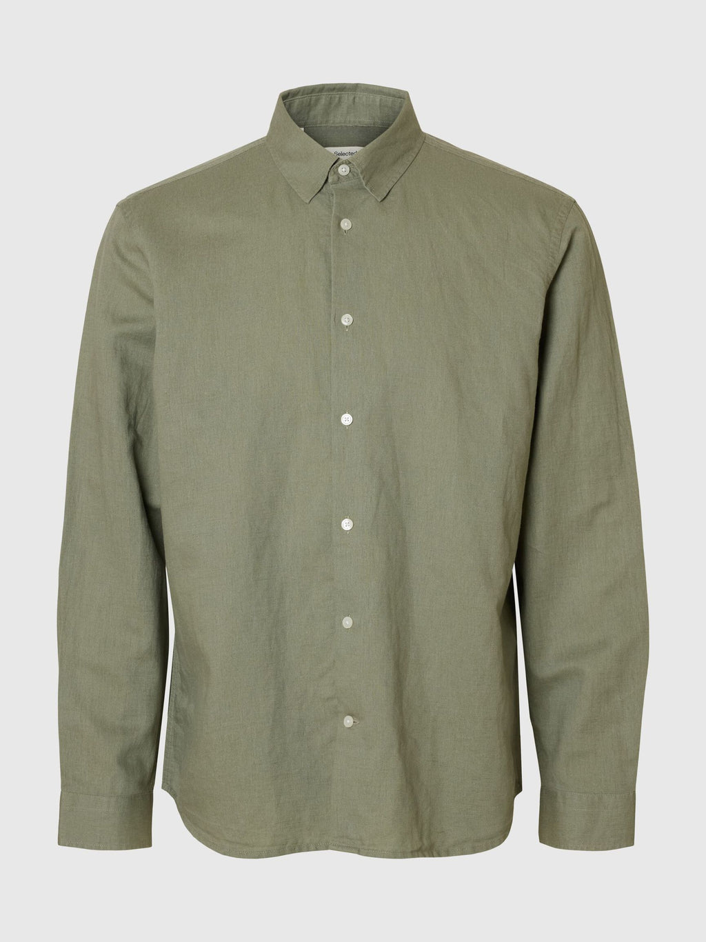 Selected - Clay Linen Blend Long Sleeve Shirt