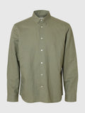 Selected - Clay Linen Blend Long Sleeve Shirt