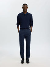Load image into Gallery viewer, Selected - Torino Long Sleeve Knit Rib Polo